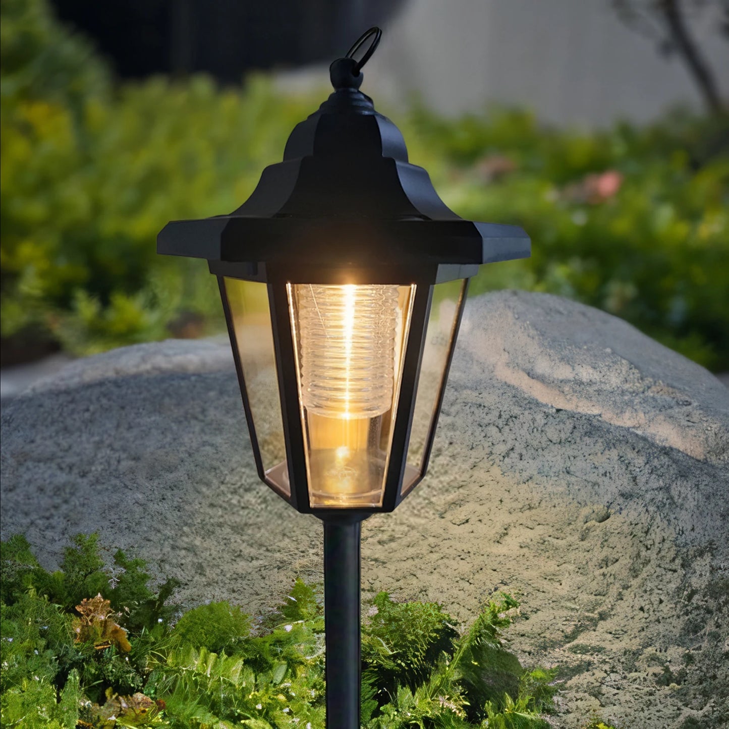 Solar Outdoor Lantern | Decorative Candle Lamp with Auto On/Off