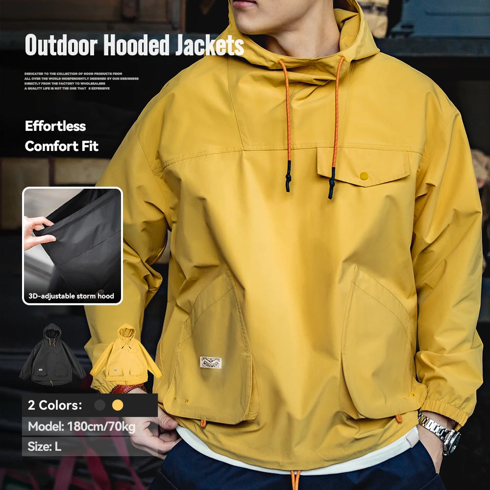 Men's Casual Multi-Pocket Hooded Jackets | Stylish Spring & Fall Wear
