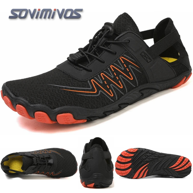 Unisex Swimming Water Shoes Men Barefoot Outdoor Beach Sandals Upstream Aqua Shoes Plus Size Nonslip River Sea Diving Sneakers