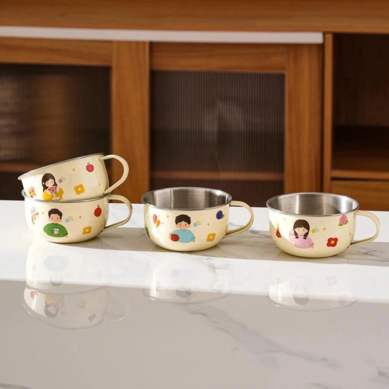Cute Stainless Steel Water Cup for Kids | Anti-Scald Mug