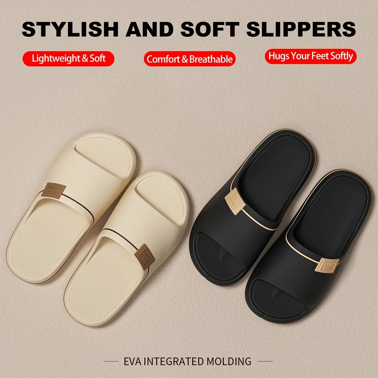 Unisex Summer EVA Slippers | Soft Non-Slip Slides for Home Comfort