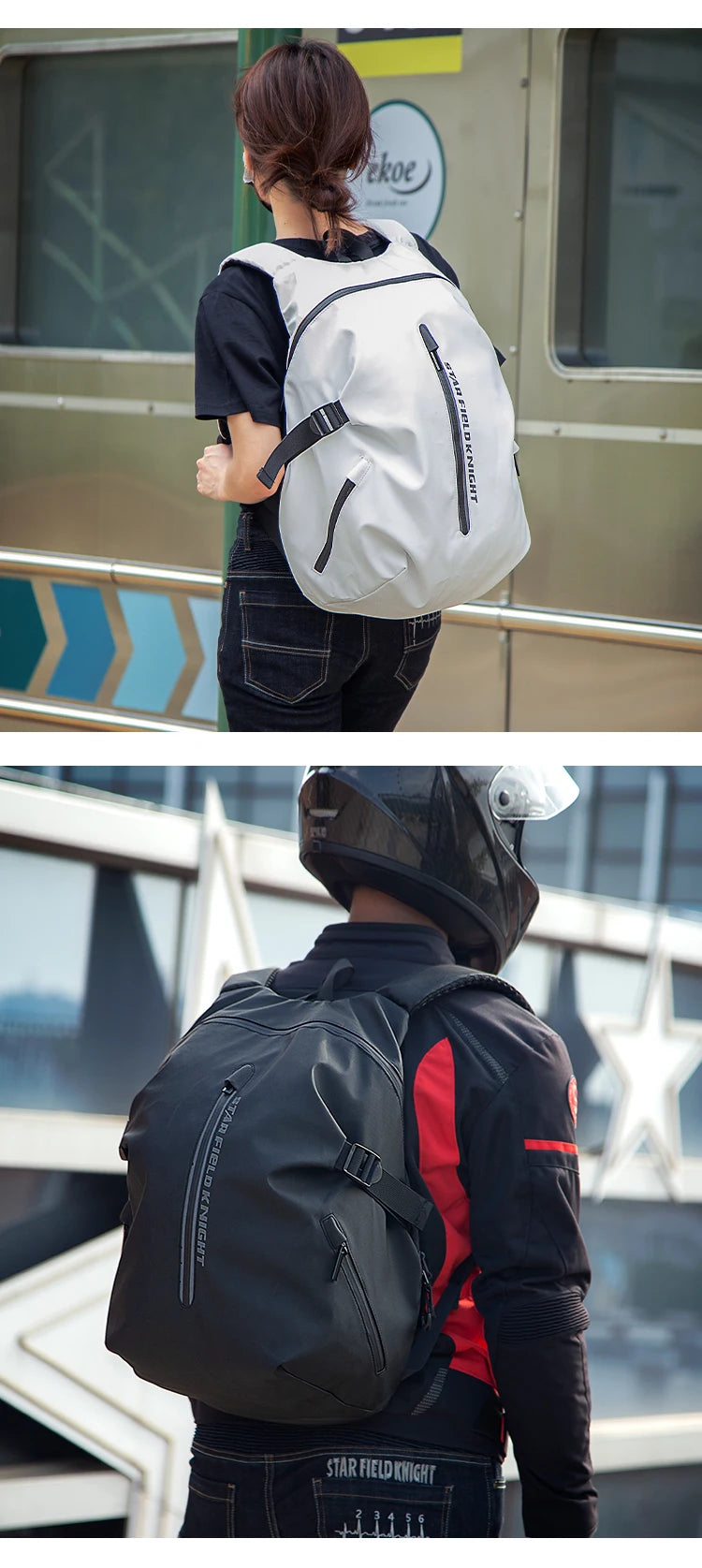 Large Capacity Waterproof Motorcycle Helmet Backpack | Outdoor Gear