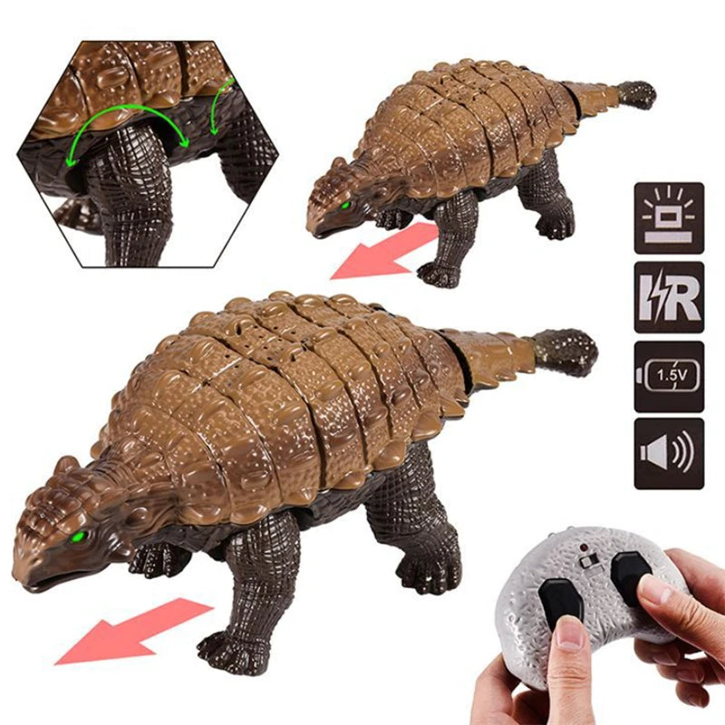 Remote Control Dinosaur Toy | Realistic Ankylosaurus Model
