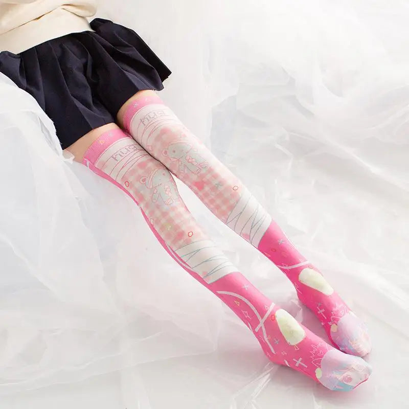 Cute Japanese Lolita Over The Knee Stockings for Women