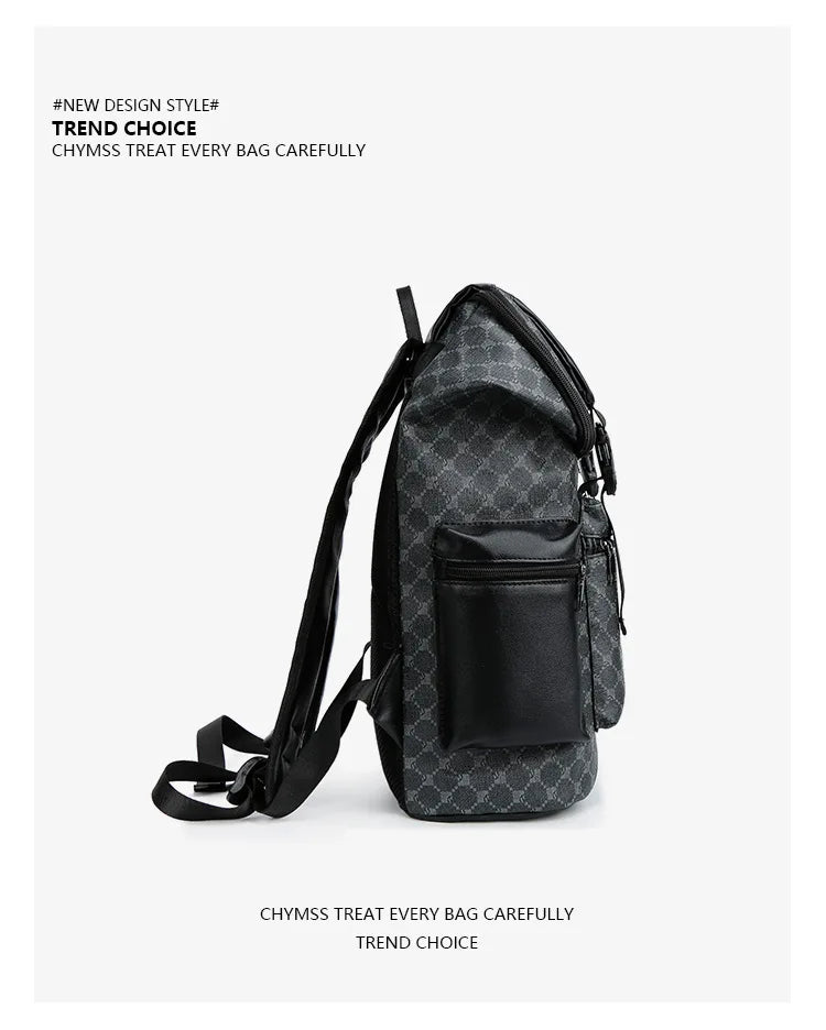 Stylish PU Leather Shark-Inspired Backpack for Students & Travelers