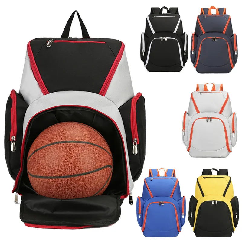 Large Capacity Basketball Backpack with Ball Holder | Sporty & Functional