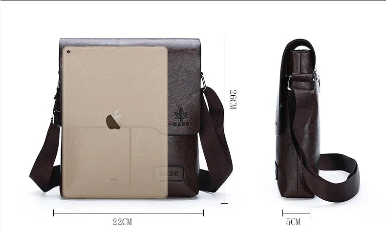 Luxury Vintage Leather Messenger Bags for Men | Stylish Shoulder Bag