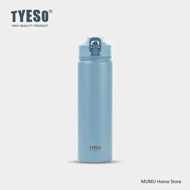 Stainless Steel Insulated Water Bottle with Straw - 600/750ML