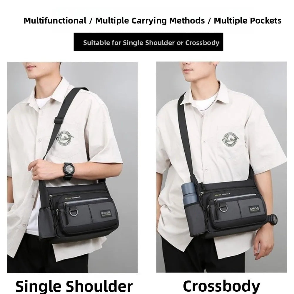 Large Capacity Men's Shoulder Bag | Versatile Multi-Purpose Messenger