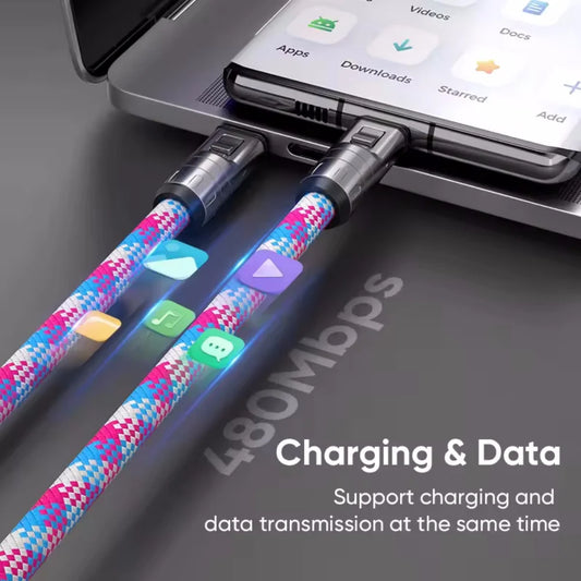 2 in 1 USB-C Phone Lanyard Charging Cable | Fast Charge & Data Transfer