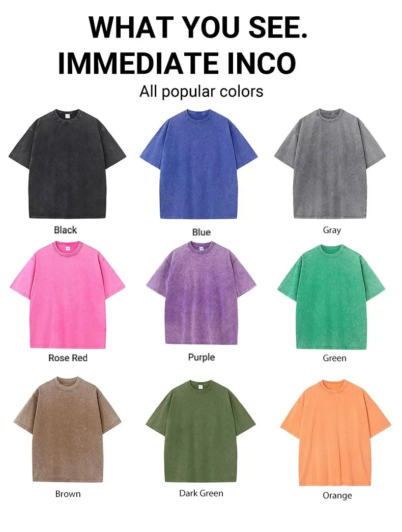 Men's Oversized Cotton T-Shirts | Casual Summer Short Sleeve Tops