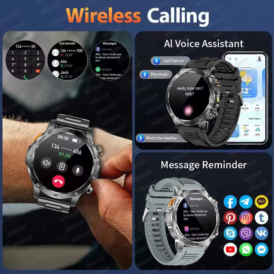 Rugged Military Smart Watch with GPS | Ultimate Fitness Tracker