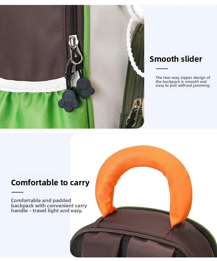 Lightweight Contrast Color Kindergarten Backpack | Cute Stylish Kids Bag