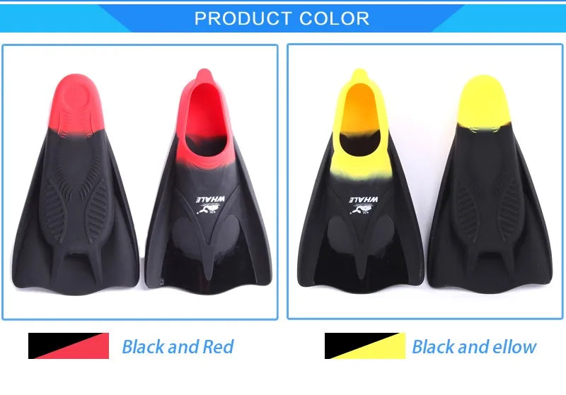 Professional Silicone TPR Diving Fins for All Ages | Pool Ready