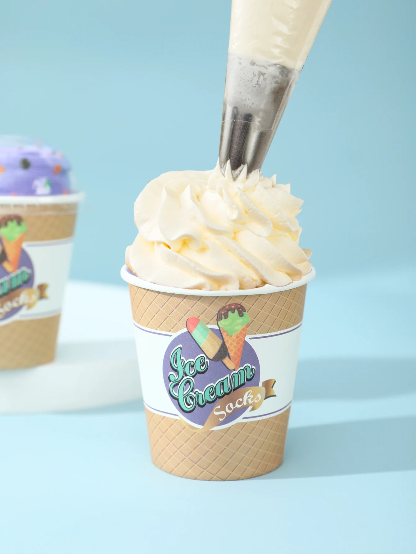 Creative Mid-Length Socks | Fun Ice Cream Design Gift