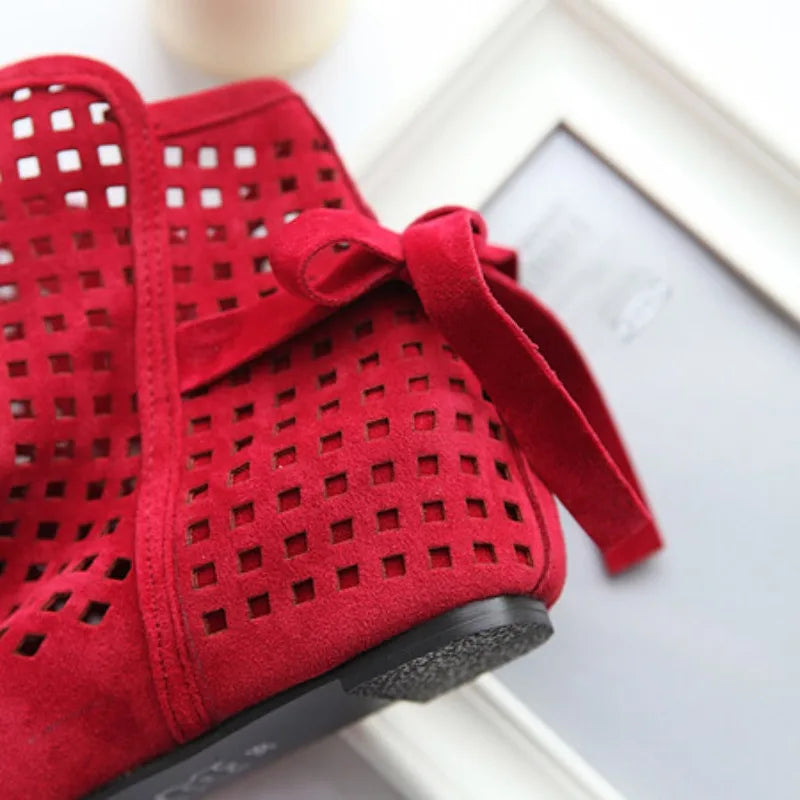 Stylish Hollow Summer Booties | Trendy Women’s Openwork Boots