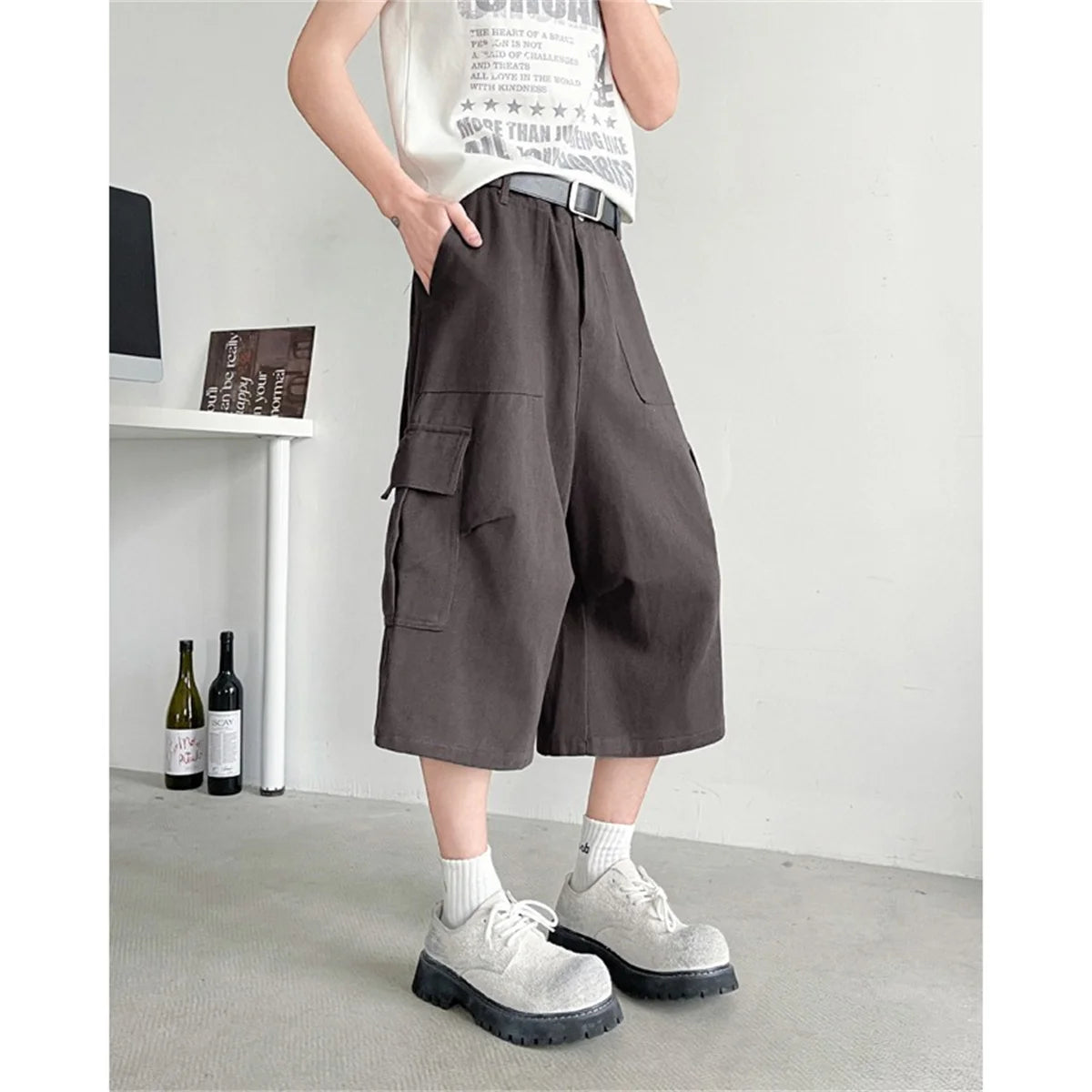 Vintage Cargo Shorts for Men | Oversized Y2k Grunge Streetwear