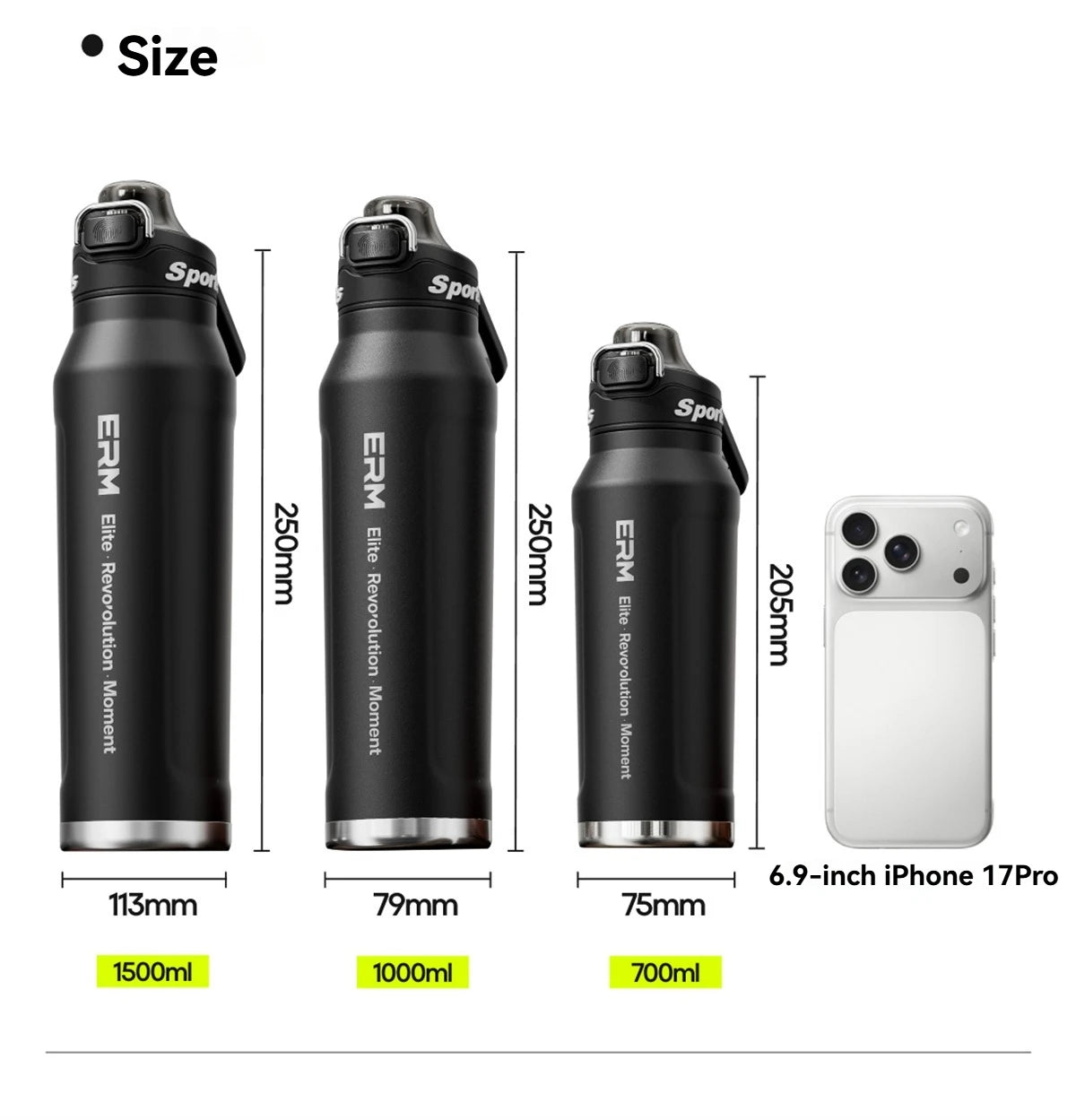 Insulated Stainless Steel Water Bottle | Perfect for Cycling & Sports