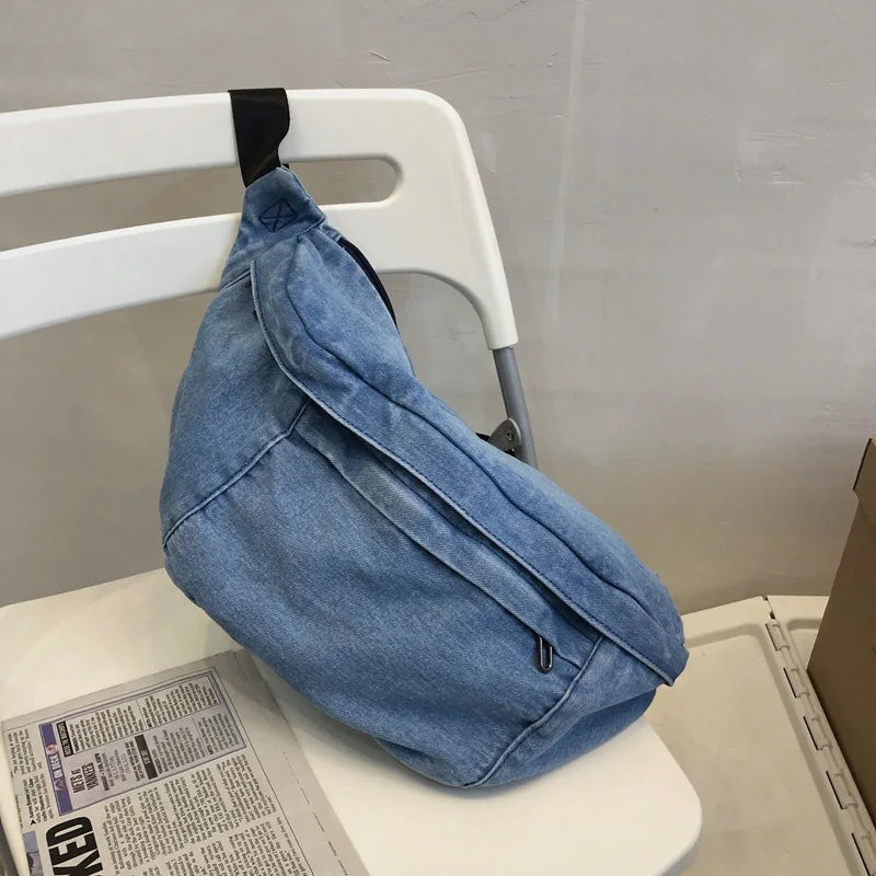 High Quality Denim Waist Bag | Stylish Crossbody Fanny Pack
