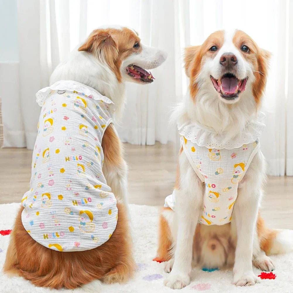 Cute Cooling Vest for Medium & Large Dogs | Summer Pet Apparel