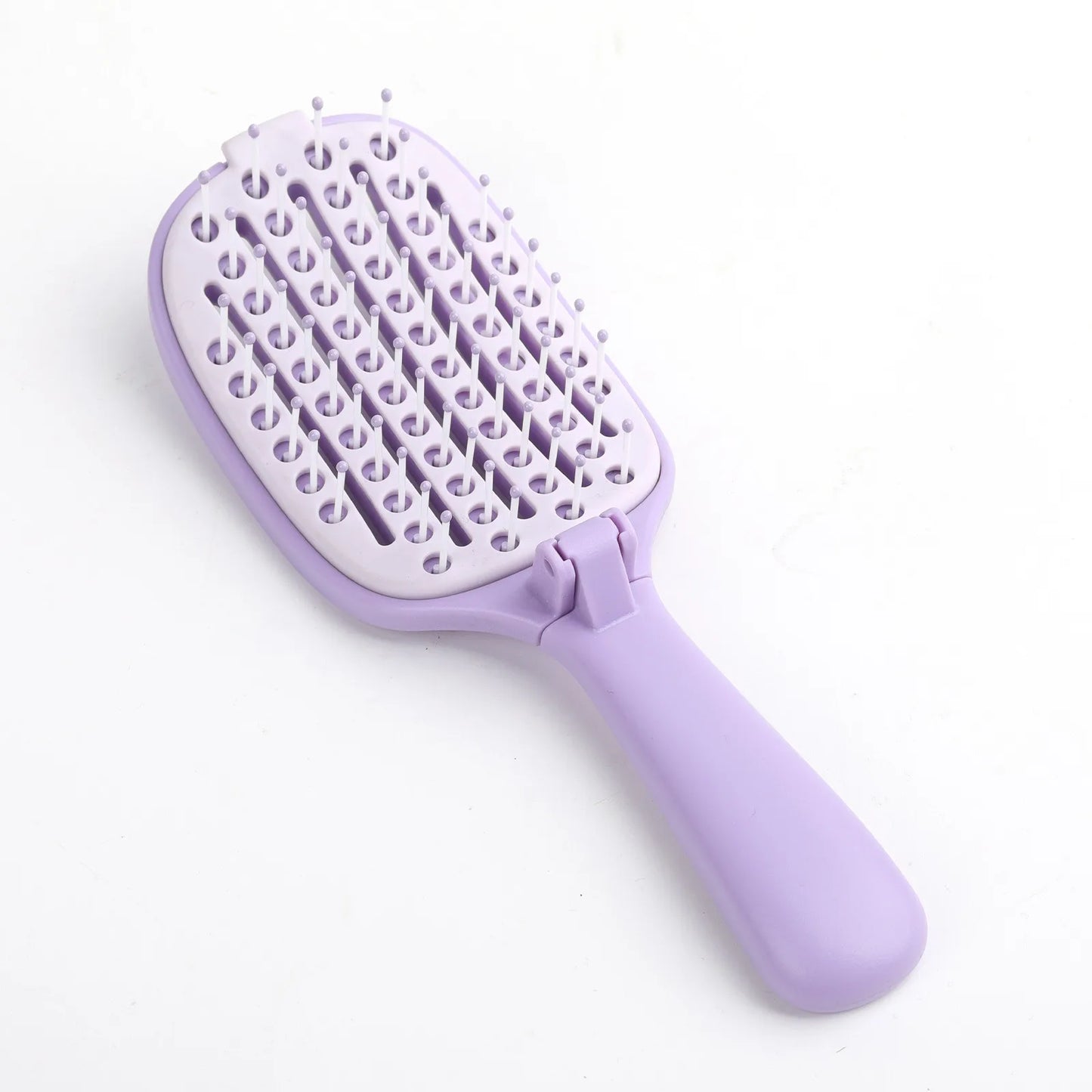 Self-Cleaning Foldable Hair Brush | Anti-Static Massage Comb