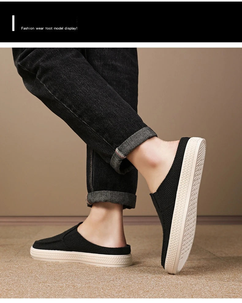 Men's Summer Breathable Half Slippers | Comfortable Casual Shoes