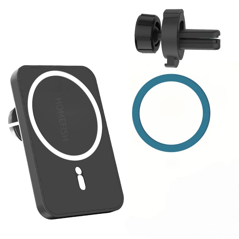 Magnetic Car Wireless Charger | Fast Charging Phone Holder Stand