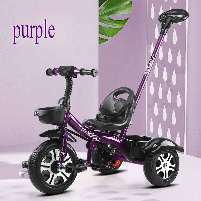 2 in 1 Toddler Tricycle | Adjustable Kids Trike with Storage