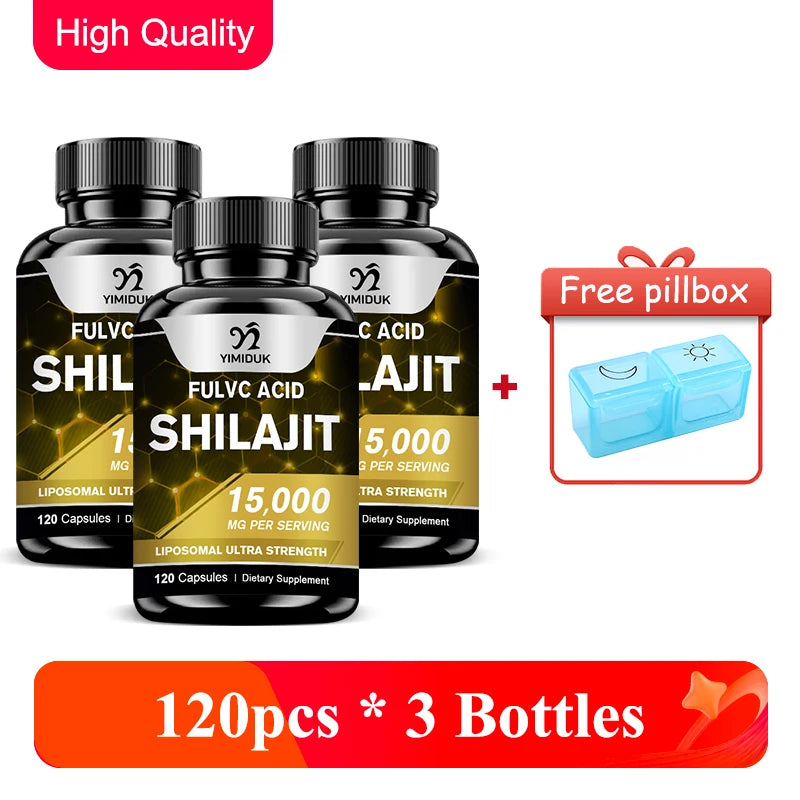 Shilajit Capsules with Fulvic Acid & Minerals for Immune Support