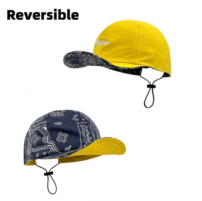 Men Women Short Brim Baseball Cap Quick Dry Waterproof Lightweight Adjustable Hat for Outdoor Sports Hiking Travel Daily Casual