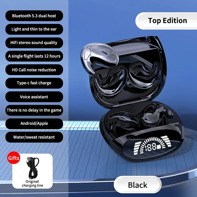 Mini Sleep Invisible Earbuds | Bluetooth 5.3 Noise Cancelling Headphones