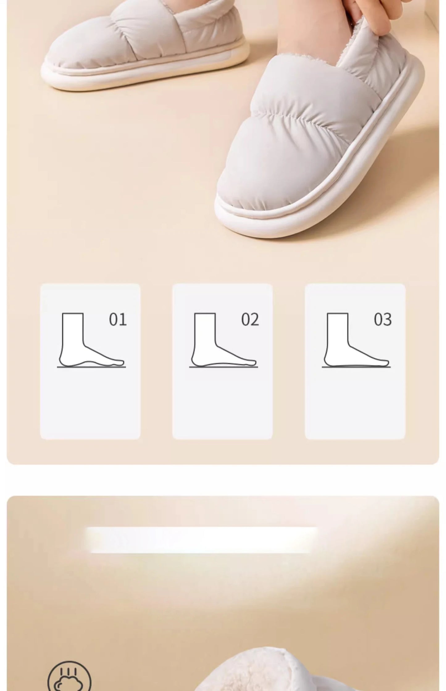 Women's Cotton Patchwork Slippers | Warm Anti-Slip Indoor Shoes