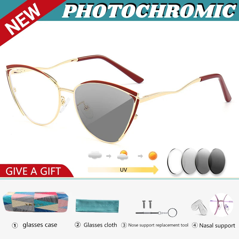 Personalized Cat Eye Glasses for Women | Customizable Style & Comfort