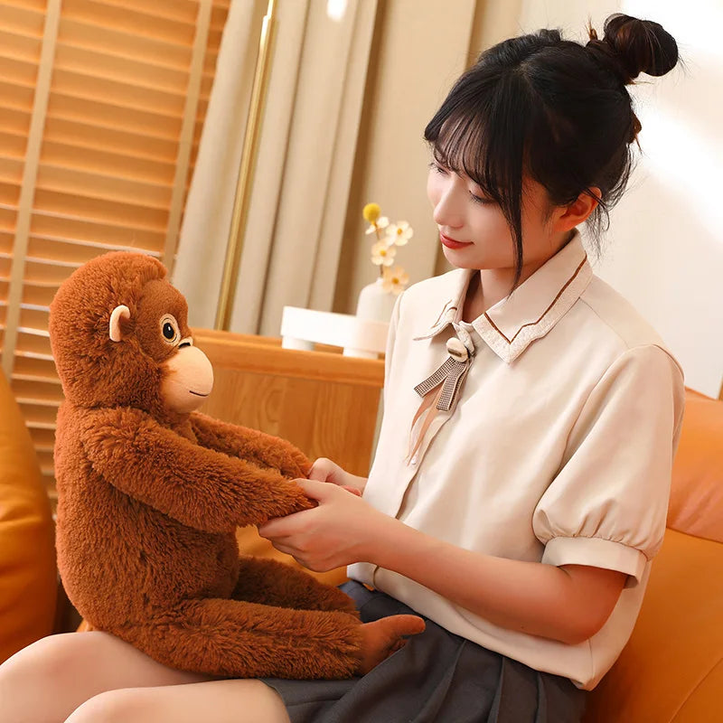 65cm Cartoon Gorilla Plush Toy | Soft Monkey Stuffed Doll