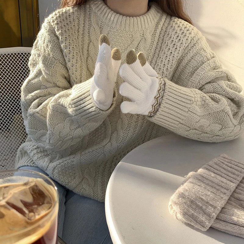 Warm Touch Screen Knitted Gloves | Essential Winter Gear
