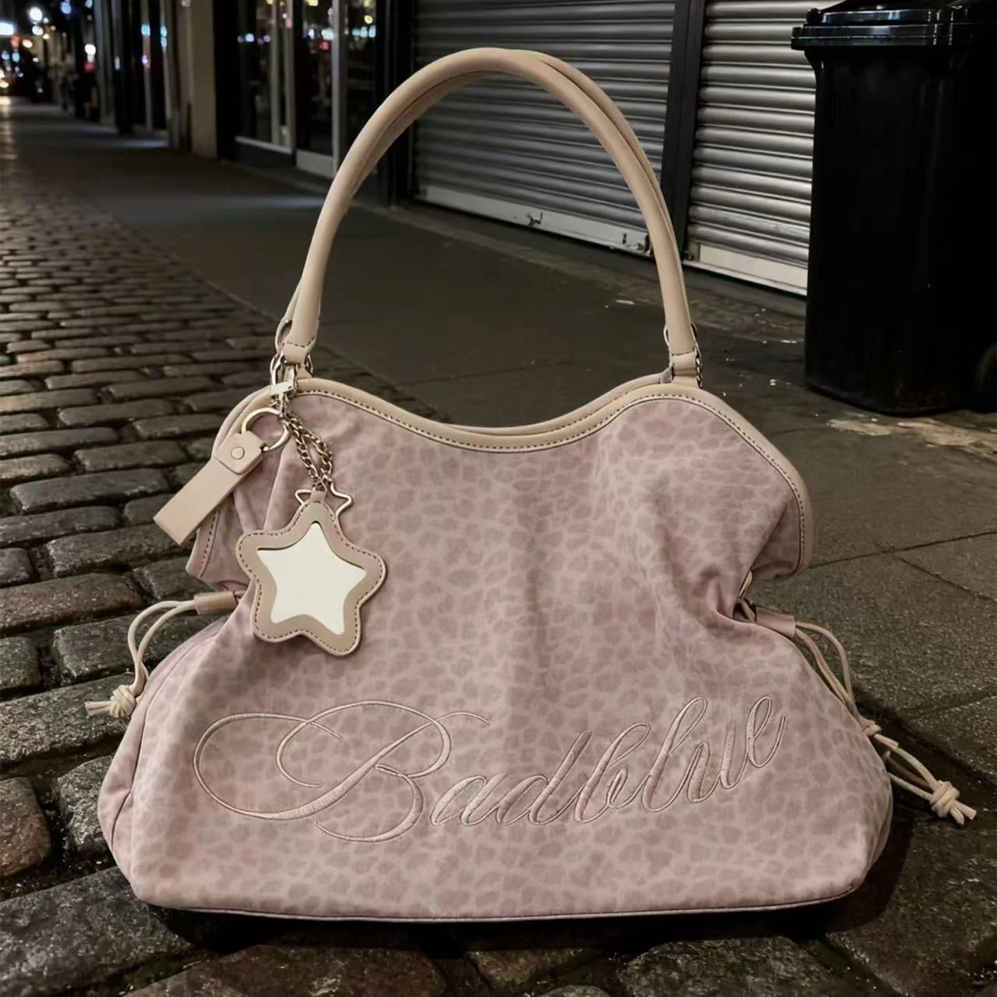 Large Capacity Leopard Print Tote Bag | Trendy Shoulder Handbag