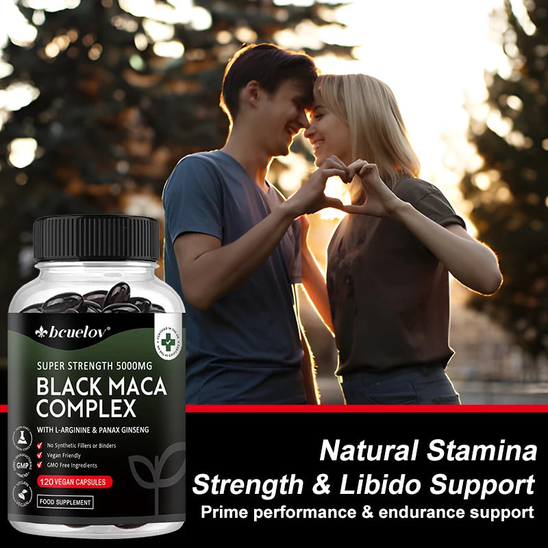 Black Maca & Ginseng Energy Supplement | Boost Performance