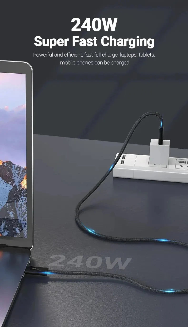 USB C to Type C Cable | 40Gbps Fast Charging Data Line
