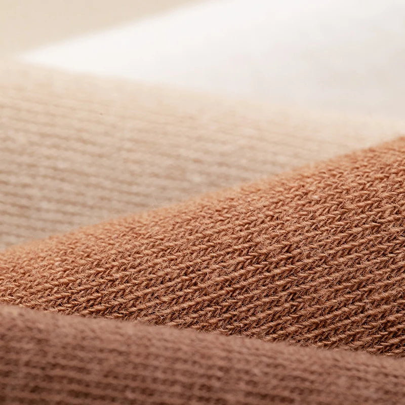 Calcetines de algodón de color liso para mujer | Comodidad suave y transpirable