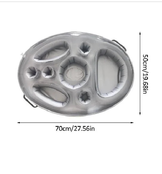 Inflatable Pool Drink Holder | Summer Party Float Cooler Tray