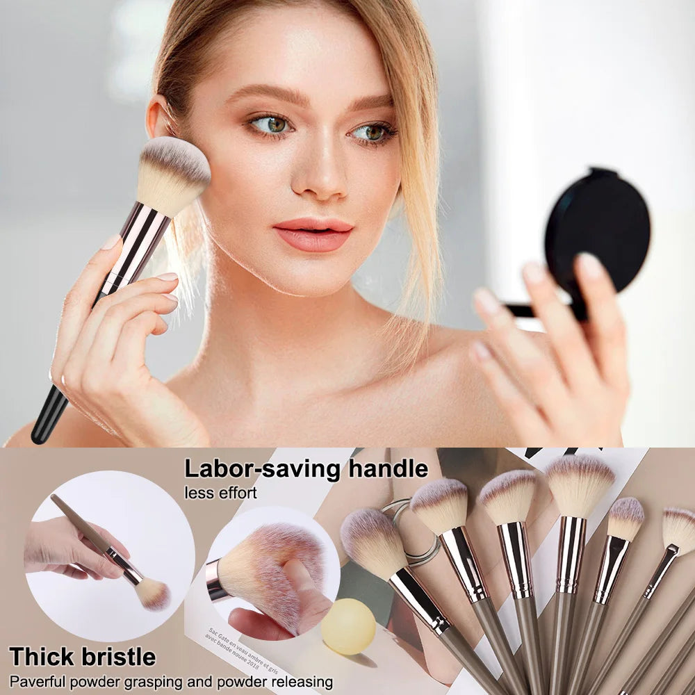 Professional Makeup Brush Set | Fluffy Foundation & Blending Tools