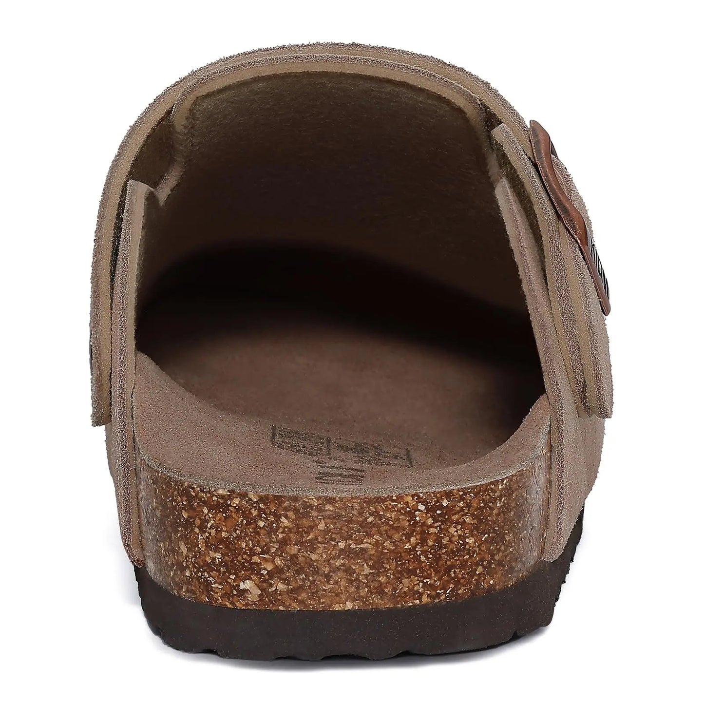 Women's Genuine Leather Clogs with Cork Footbed | Slip-On Comfort Slippers