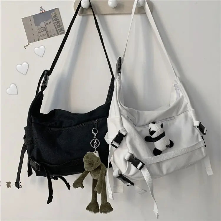 Stylish Canvas Messenger Bag | Versatile & Spacious Travel Companion