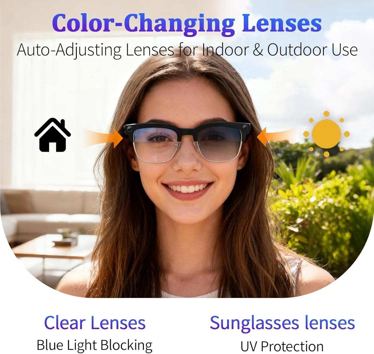 Smart Camera Glasses for Men | Video Recording & AI Features