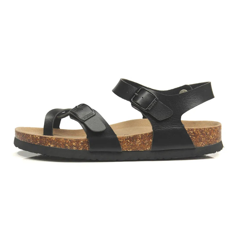 Fashion Casual Cork Sandals for Women | Summer Beach Gladiator Shoes