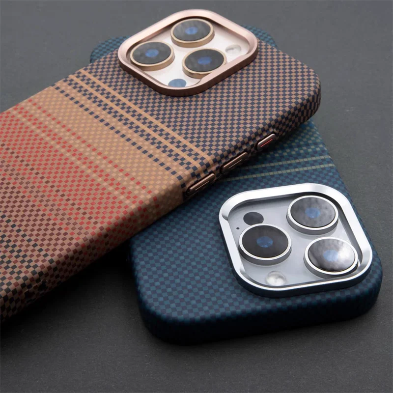 Luxury Carbon Fiber MagSafe Phone Case for iPhone Pro Max Models