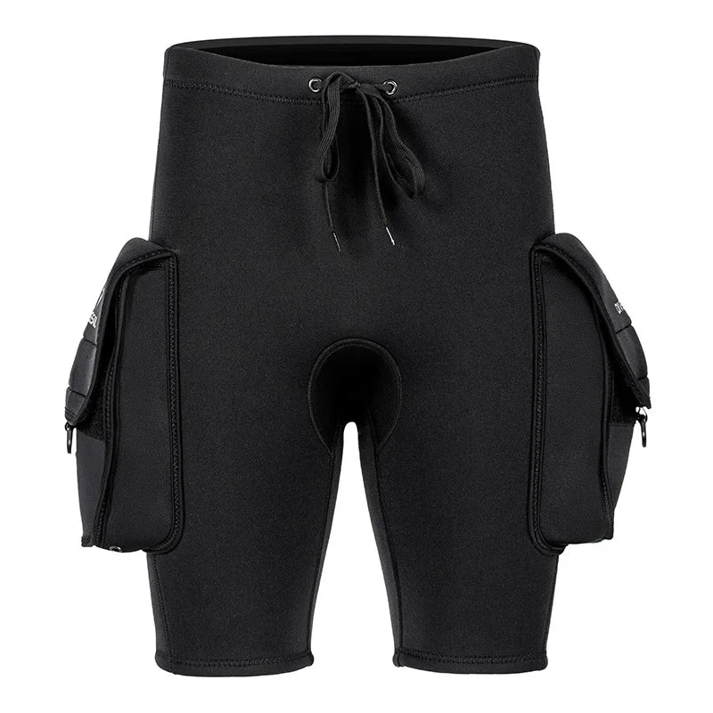 Men's 3mm Neoprene Wetsuit Shorts for Water Sports & Diving
