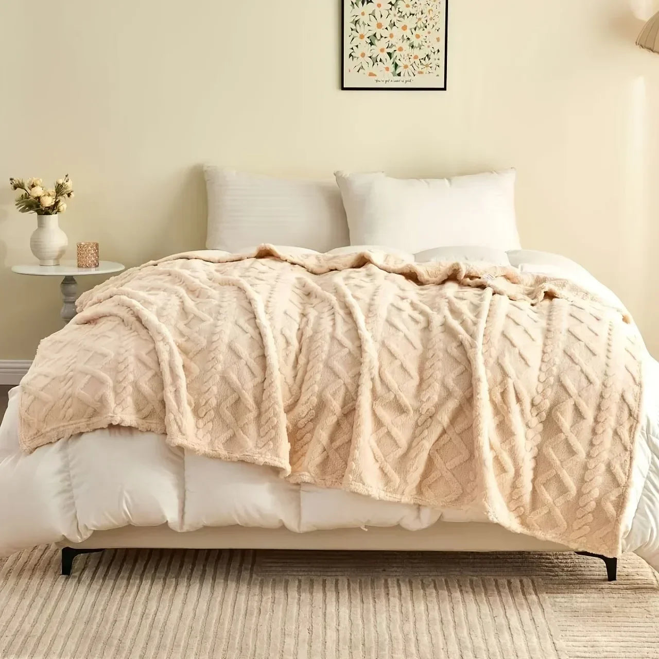 Thick Fleece Infant Blanket | Ultra Soft & Hypoallergenic Baby Blanket