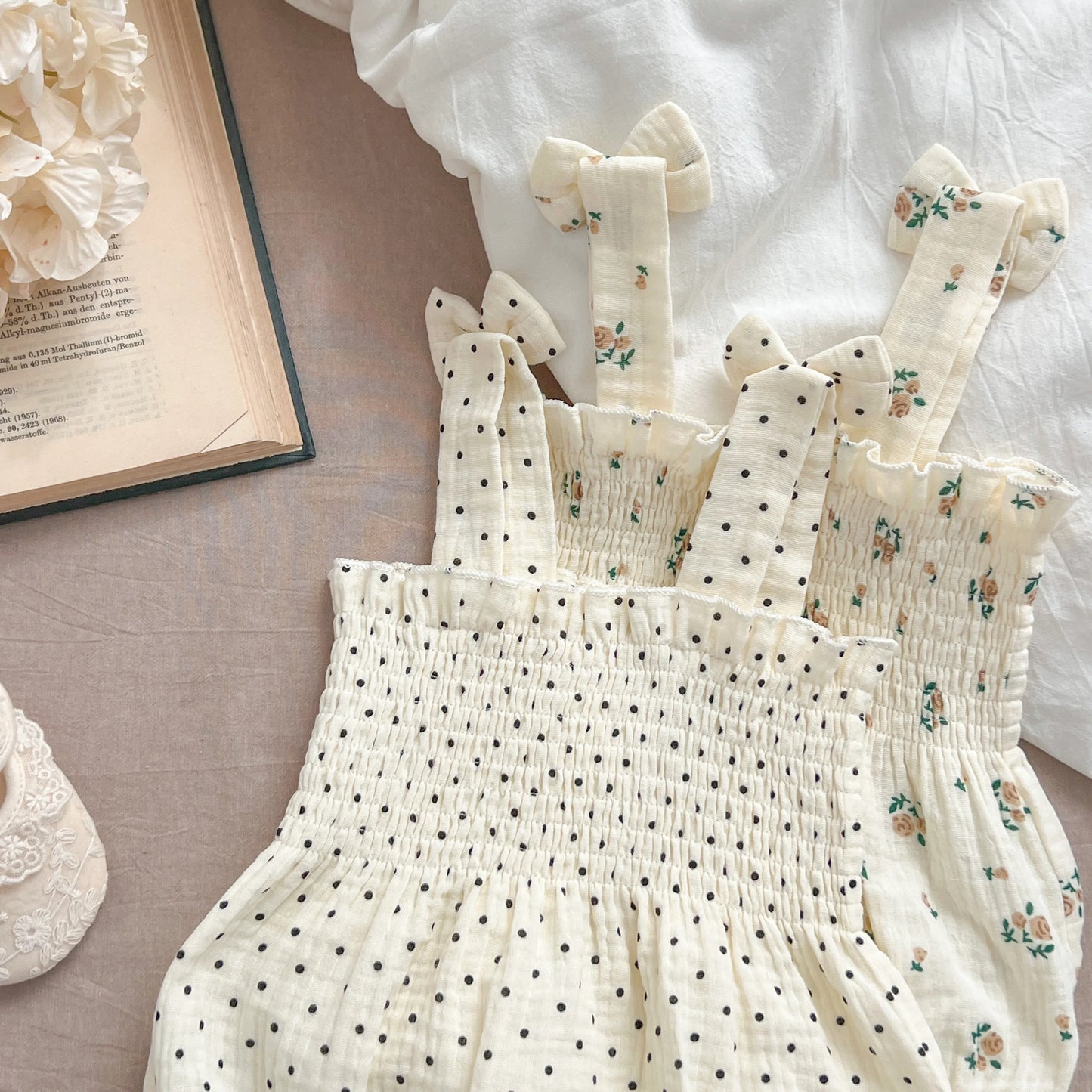 Kids Cotton Sleeveless Rompers | Cute Summer One-Pieces