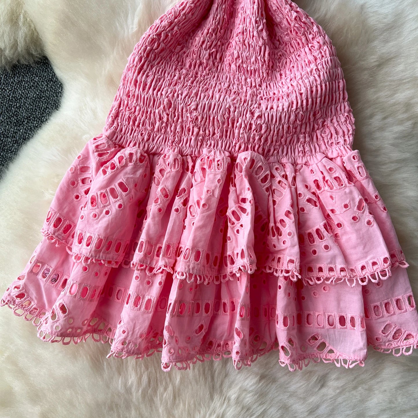 Chic Vintage Sleeveless Pleated Tube Dress for Summer Parties
